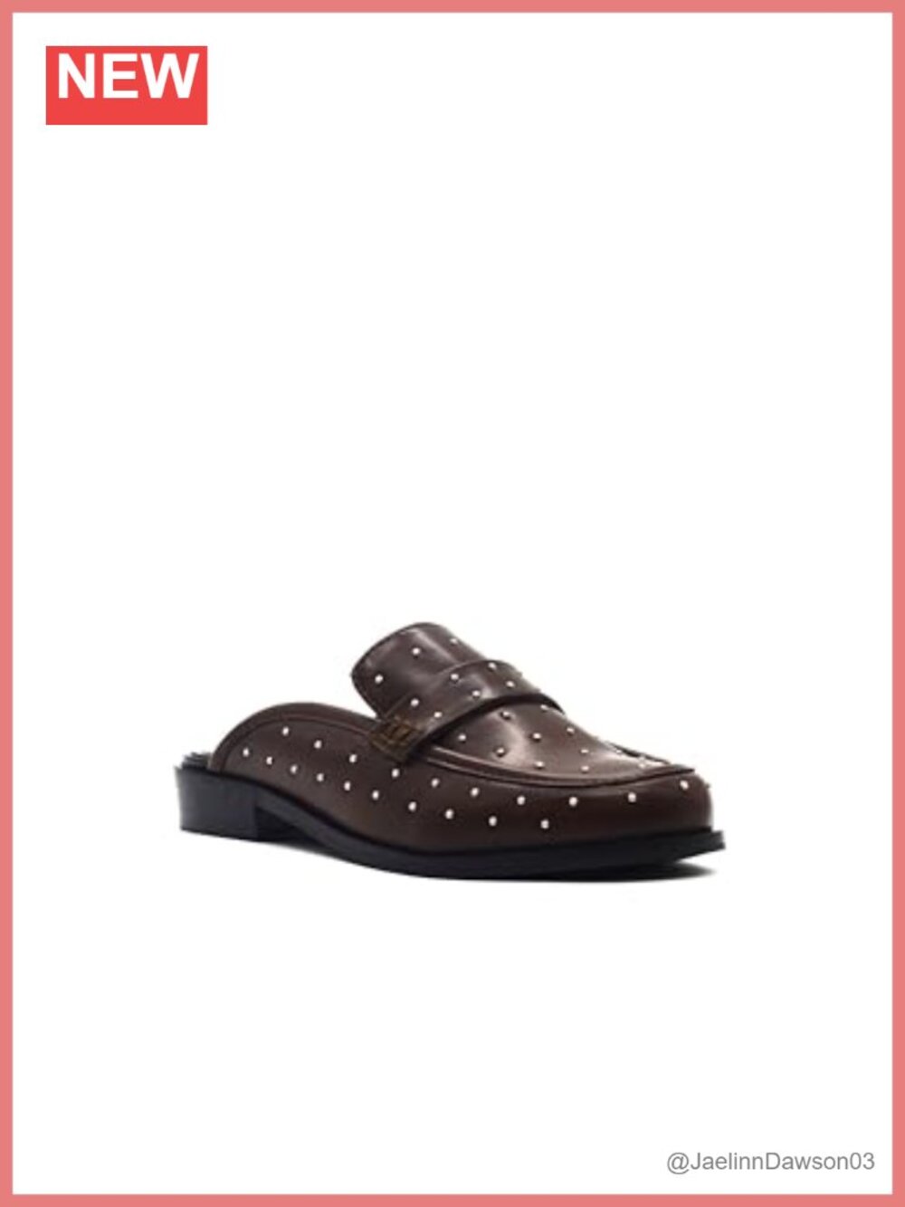 Women's Slip On Mule Shoes Round Toe Lightweight Cushioned PU Flats